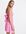 – Minikleid in Rosa mit A-Linie, geraffter Brustpartie und Blumenmuster