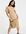 ASOS DESIGN Petite – Oversize-T-Shirt-Kleid in Midilänge mit Zierausschnitt am Rücken, in Camel-Braun