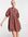 – Gepunktetes Minikleid aus Baumwoll-Popeline in Braun