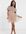 – Bridesmaid – Schulterfreies Minikleid aus Tüll mit farblich passenden Pailletten in Helltaupe-Rosa