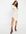 – Aware – Bodycon-Kleid aus Strick in Creme mit U-Boot-Ausschnitt-Weiß