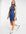 – Mini-Jeanskleid im Stil der 80er mit Schulterpolster in mittlerer Waschung-Blau
