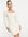 – Gerafftes Minikleid mit Rückenausschnitt mit Riemchendetails in Ecru-Weiß