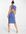 – Bodycon-Kleid mit Zierausschnitt-Details im Rücken in Blau-Bunt