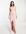 – Bridesmaid Ariana – Kleid mit V-Ausschnitt und Fledermausärmeln in Staubrosa-Orange