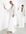 – Ciara – Strassbesetztes Brautkleid mit Kimonoärmeln-Weiß