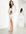 – Gayle – Hochzeitskleid mit Blouson-Ärmeln und Applikationen-Weiß