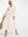– Oversize-Hängerkleid mit Wickeldesign und Blouson-Ärmeln in Creme-Weiß