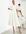 – Bridget – Brautkleid aus Jacquard mit Puffärmeln, Schnürung und Zierausschnitt am Rücken-Weiß