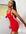 – adicolor – Figurbetontes Bodycon-Kleid in Rot mit 3-Streifen-Design und Racerback-Trägern