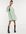 – Langärmliges Mini-Hängerkleid aus pastellfarbenem Cord-Grün