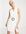 – Weißes Minikleid in Anzug-Look mit Gürtel