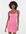 – Bodycon-Kleid aus Netzstoff mit Riemchenträgern und Raffung in Rosa