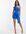 – Minikleid in Blau mit One-Shoulder-Träger und Rüschendetail