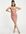 – Gerafftes Minikleid in Rosa mit Neckholder und Zierausschnitten