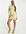 – Gerafftes Minikleid in Salbeigrün mit One-Shoulder-Träger und Zierausschnitt