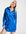 – Exklusives, durchgeknöpftes Hemdkleid in Kobaltblau mit Designdetail an der Taille
