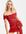 – Exklusives Minikleid mit Bardot-Ausschnitt und Schleife in Rot
