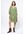 Groene A-line jurk met bloemenprint