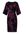 Milan Print Jurk Zwart / Darkberry Maxi