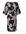 Milan Print Jurk Zwart / Zand Maxi