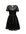 Semi-transparante jurk met kant zwart