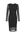 Semi-transparante jersey jurk zwart