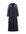 Gebloemde semi-transparante maxi jurk zwart/paars