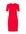 Jersey jurk met contrastbies en contrastbies rood