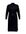Gebreide jurk met ceintuur zwart