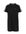 T-shirtjurk met contrastbies zwart