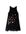 Gebloemde semi-transparante A-lijn jurk zwart/multi