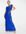 Sequin maxi prom dress with cowl back in cobalt blue