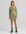 Ruched bust long sleeve mini dress in green