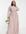 ASOS DESIGN Curve Bridesmaid pearl embellished long sleeve maxi dress with floral embroidery in rose-Pink