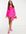Contrast lapel mini blazer dress in pink
