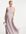 Bridesmaid top wrap chiffon dress in light grey