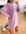 Carolina roll neck jumper dress in lilac-Purple