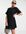 Mini smock dress in black