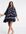 ASOS DESIGN Maternity embroidered mini dress with blouson sleeve-Blue