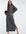 Open collar knitted midi jumper dress in grey