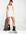 Inspired ribbed mini dress with Santorini print in white