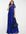 Lace detail maxi dress with full skirt in royal blue