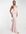 Halterneck back split prom maxi dress in blush pink-Neutral