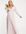 Bridesmaid wrap front maxi dress with back detail in mink-Pink