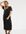 ASOS DESIGN Maternity velvet glitter midi tea wrap dress in black