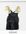 Exclusive mini smock dress with organza bow shoulders in black