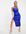 London strappy ruched maxi dress in cobalt-Blue