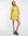 Poplin dress with exagerated sleeve in yellow