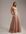Bridesmaid ruched bodice drape maxi dress with wrap waist-Pink